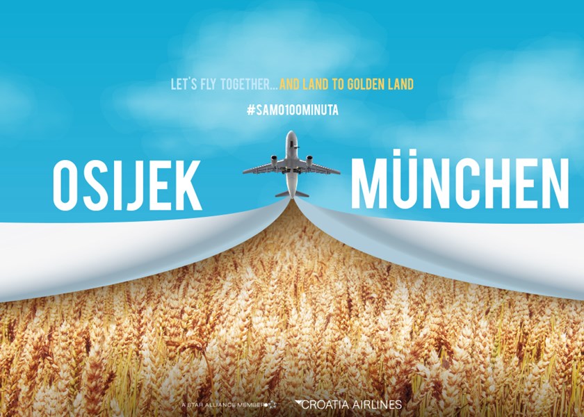 With Croatia Airlines' Direct Line, Munich Is Only 100 Minutes Away From Osijek