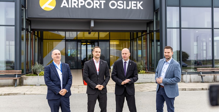 Vorstellung der neuen visuellen Identität des Flughafens Osijek und Ankündigung des Programms der PSO-Flüge
