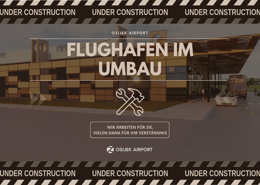 Wichtiger Hinweis für Passagiere: Umbau des Terminals in vollem Gange!