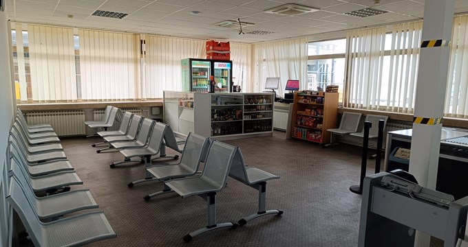 Temporary Passenger Area in the Administration Building From 27 October