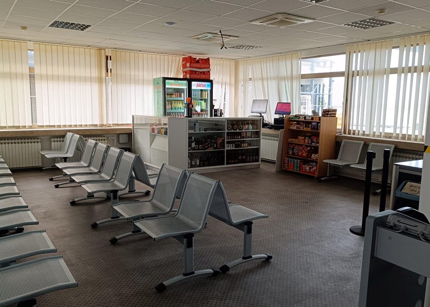 Temporary Passenger Area in the Administration Building From 27 October