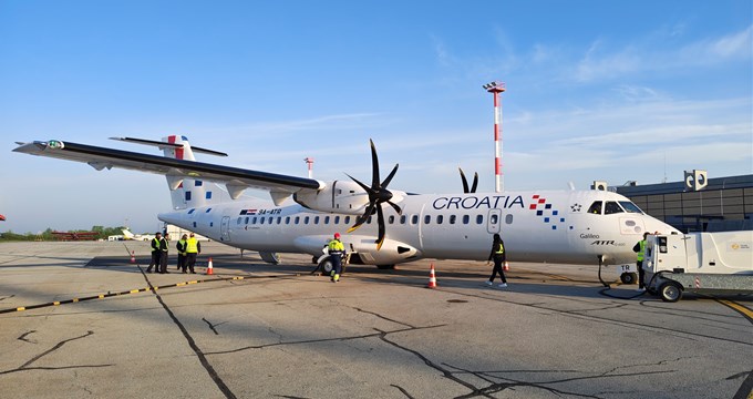 ETF Airways ATR 72-600 Arrives in Osijek on Croatia Airlines Service