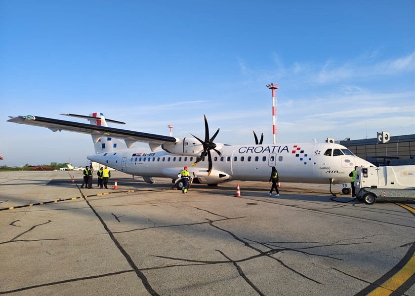 ETF Airways ATR 72-600 prvi put u Osijeku na letovima Croatia Airlinesa